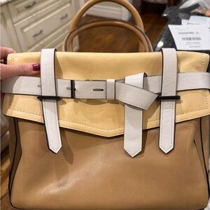 Reed Krakoff Tan and Cream Satchel